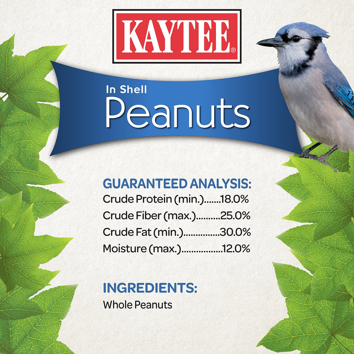 Kaytee in-shell peanuts paired with a feeder for best results