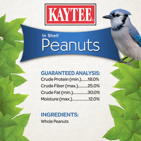 Kaytee in-shell peanuts paired with a feeder for best results