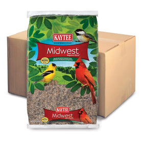 Kaytee Midwest Regional Seed Blend packaging ready for outdoor use, protects freshness.