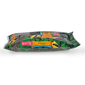 Kaytee Nyjer Seed 100 percent edible grains shown in bag.