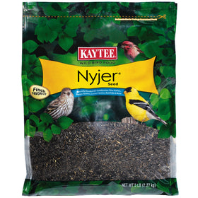 Kaytee Nyjer seed 5lb bag ready for backyard finches.