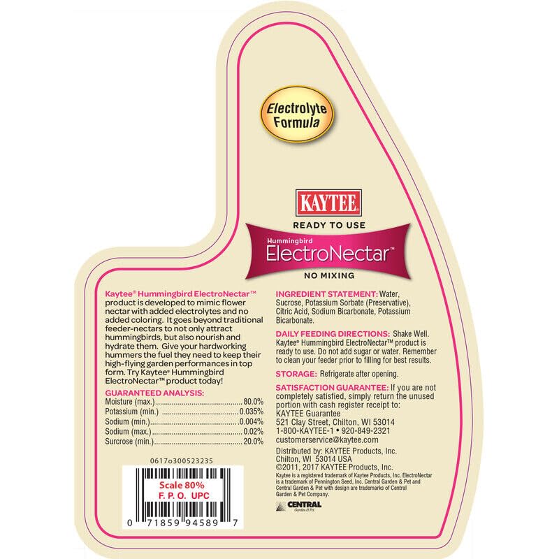 Kaytee ready-to-use nectar enables easy setup without mixing