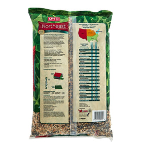 Kaytee regional bird seed in feeder attracts regional songbirds for lively backyard visits.