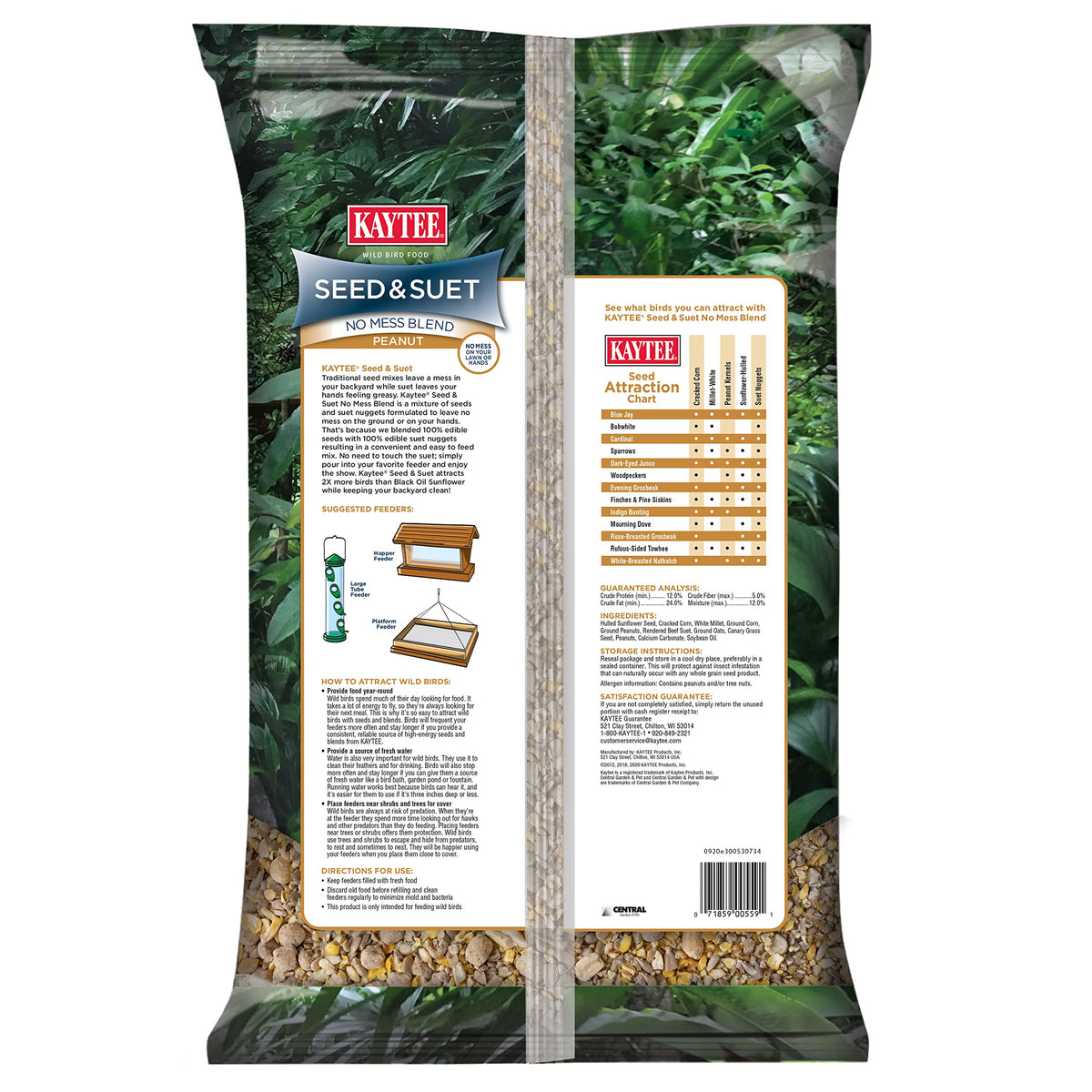 Woodpeckers visit Kaytee No Mess feeders, up to 3x more.