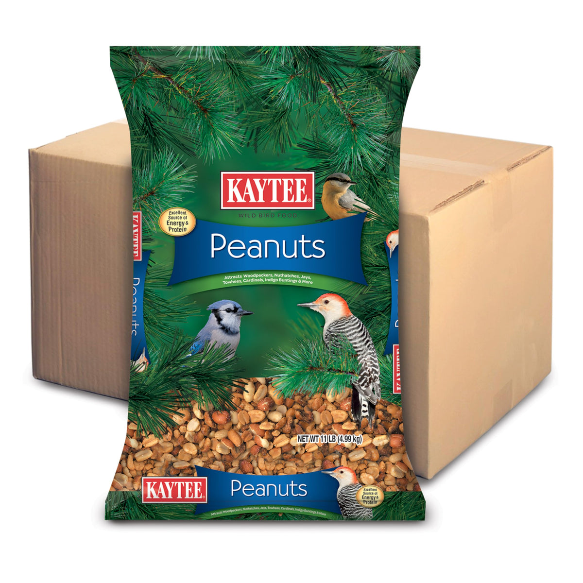 Kaytee Shelled Peanuts attract cardinals to your backyard feeder