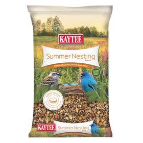 Kaytee Summer Nesting Seed Blend packaging ideal for attracting nesting birds