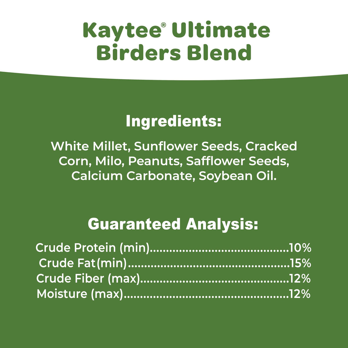 Finches gather around Kaytee Nut & Fruit Blend on a sunny morning.
