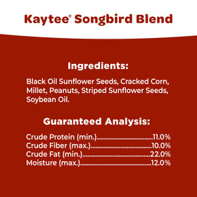 Standard feeder setup pairs well with Kaytee wild bird seed.
