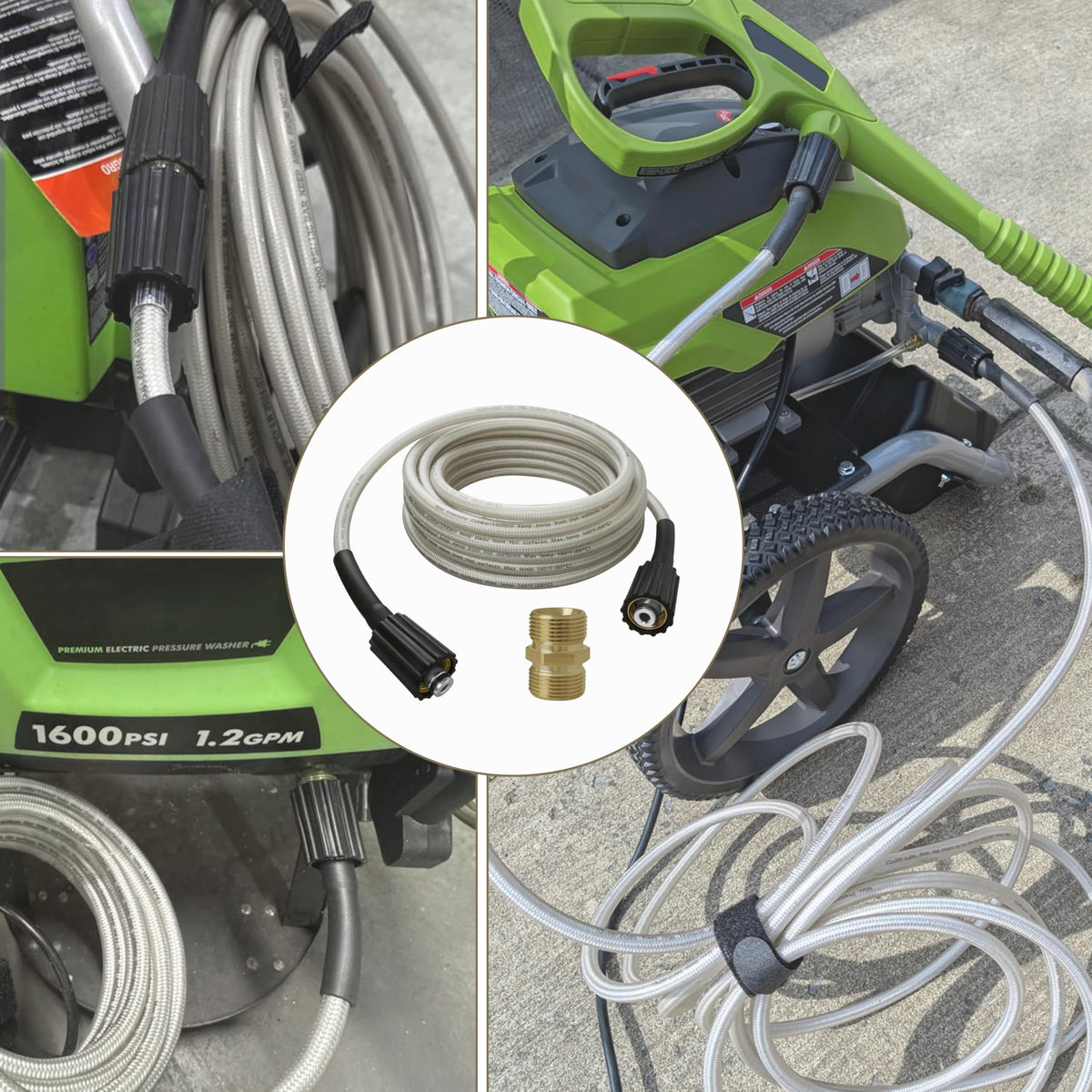 KazFFD flexible hose handles hot and cold water for versatile use.