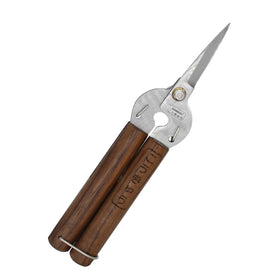 Kbenison Razor Sharp Pruning Shears blade close-up for precise pruning.
