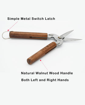 Kbenison Razor Sharp Pruning Shears enable smooth cuts on stems and shoots.
