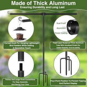 KBLOONG 4-prong base details highlight reinforced stability in wind and rain.