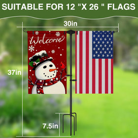 KBLOONG strong 3-4-inch pole showcases bend-resistance for outdoors.