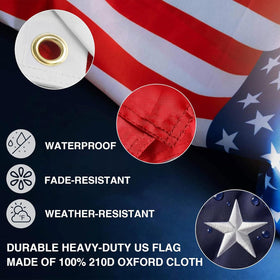 KBLOONG two-flag hanging clip design reduces tangling for versatile display