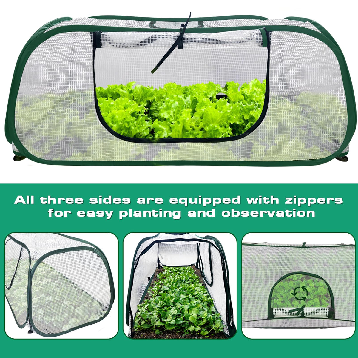 KBOROVER 45-inch by 22-inch by 16-inch greenhouse size supports early planting