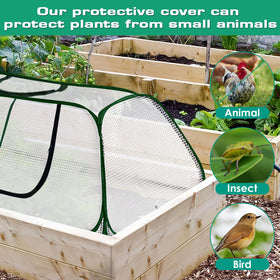 KBOROVER reusable plant shelter protects crops from wind and cold