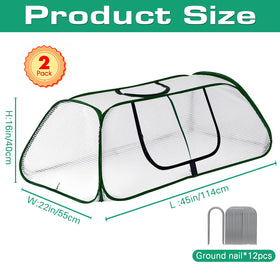 KBOROVER thicker-PE cover offers durable protection for vegetables and seedlings in any season