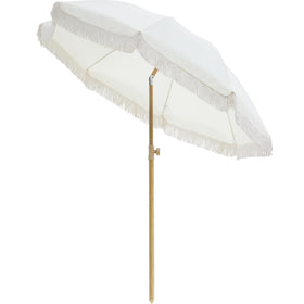 Kbrellaoutlets Patio Fringe Umbrella design provides stylish shade for gardens and patios.