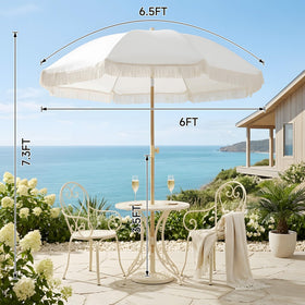 Kbrellaoutlets Patio Fringe Umbrella storage bag for easy transport and storage.