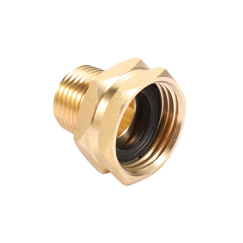Kbrotech brass garden hose adapter 2-pack ready for outdoor setups