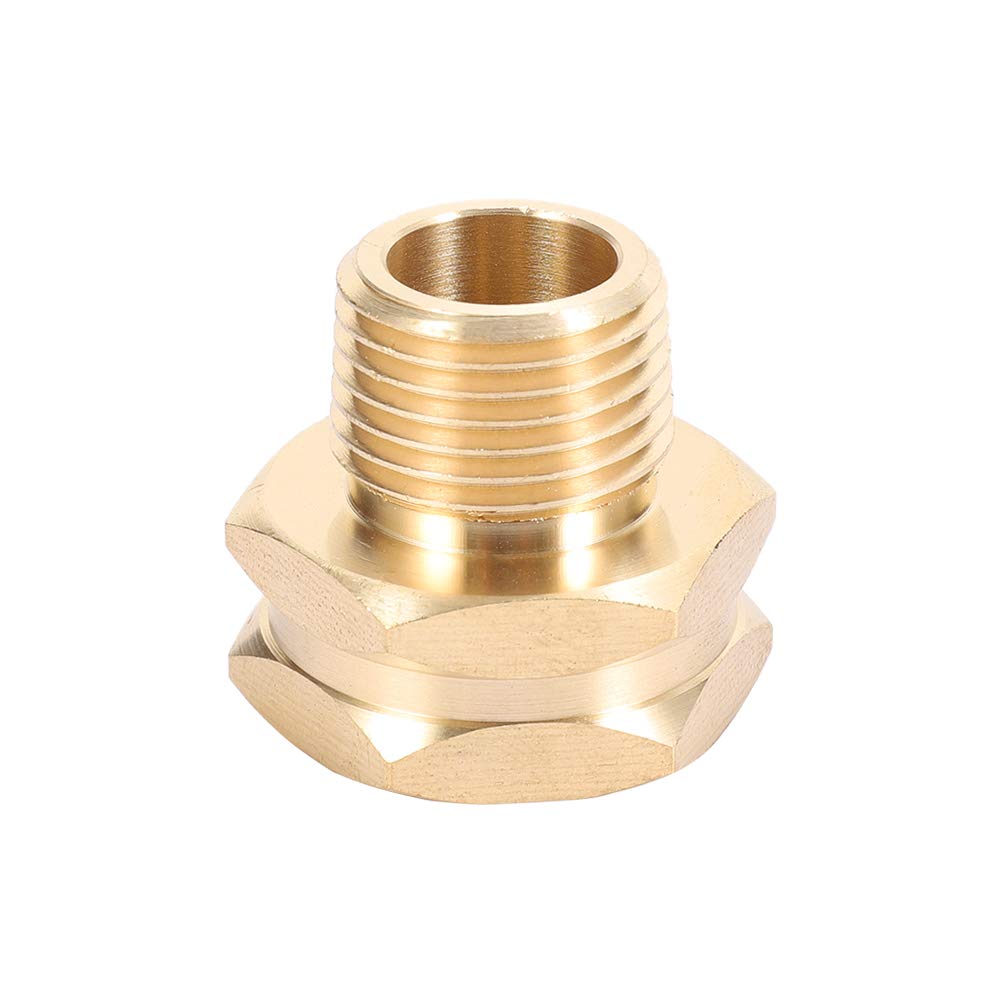Kbrotech brass adapter with rubber washer included for a tight seal