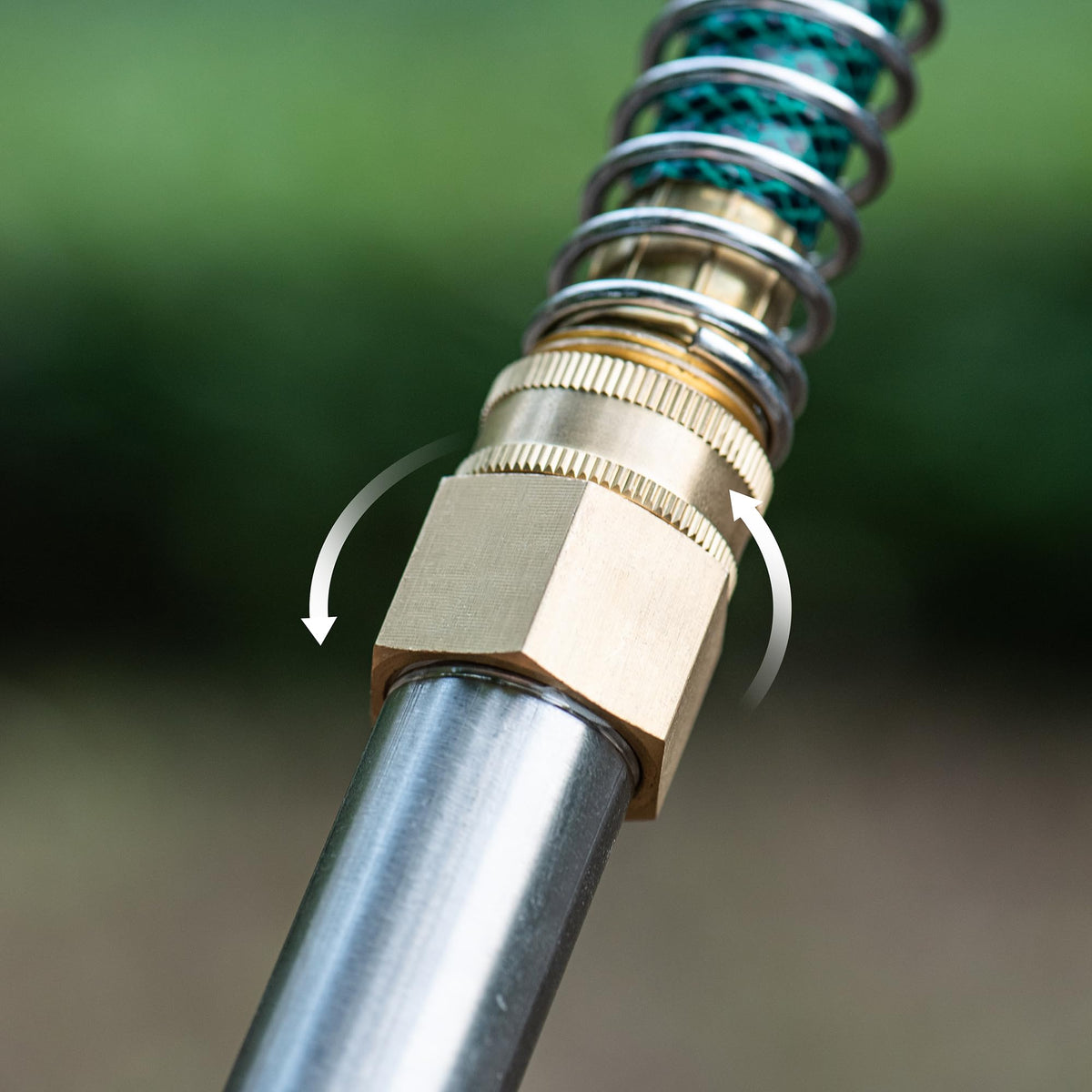 Three-pack of Kbrotech brass connectors for multiple hose and pipe setups.