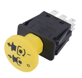 KBZ clutch PTO switch front view with 7 terminals and 2-position design for easy replacement