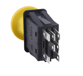 KBZ clutch PTO switch top view illustrating compact dashboard footprint