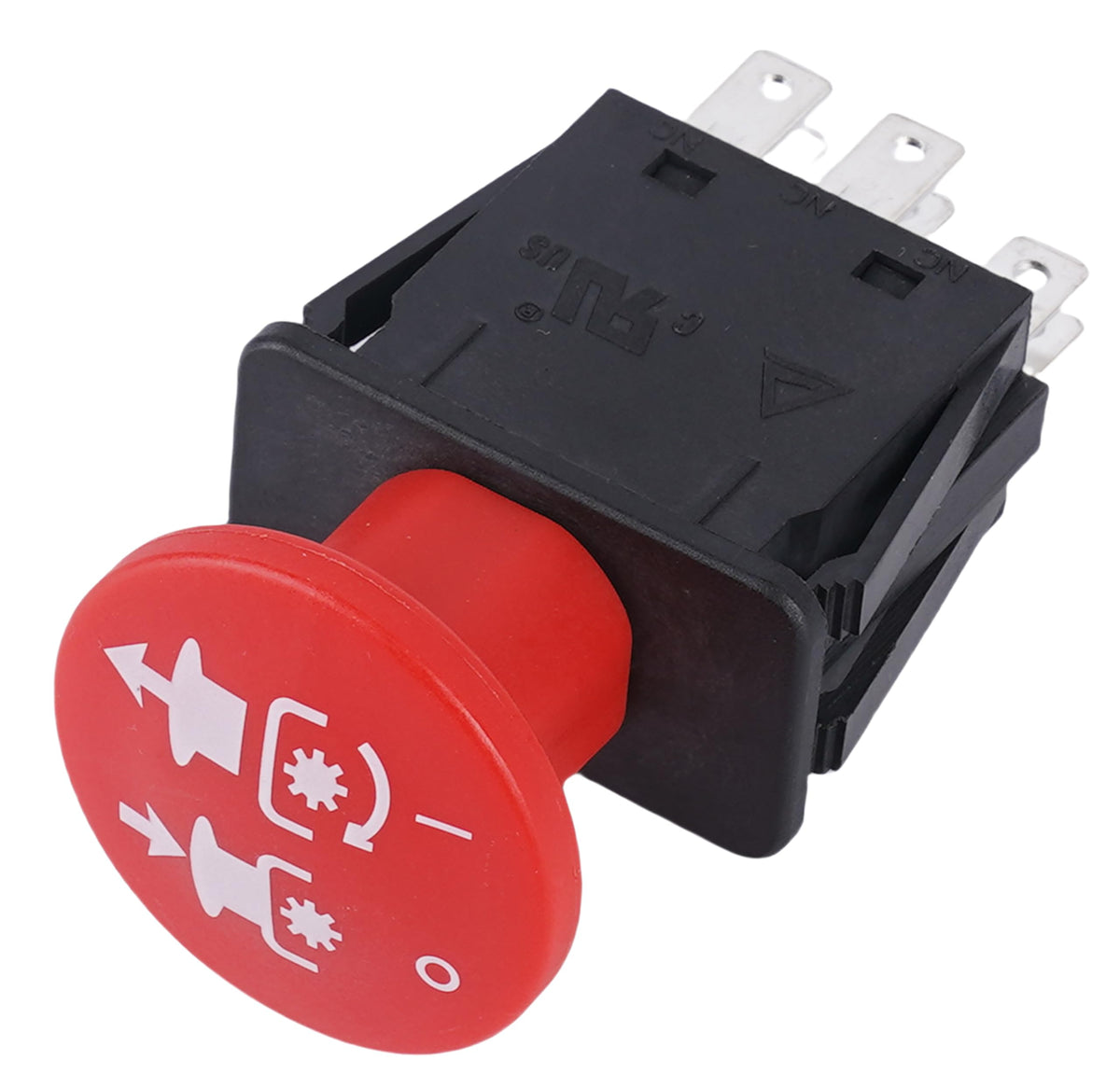 KBZ 8-terminal PTO switch front view, compact and ready for quick replacement.