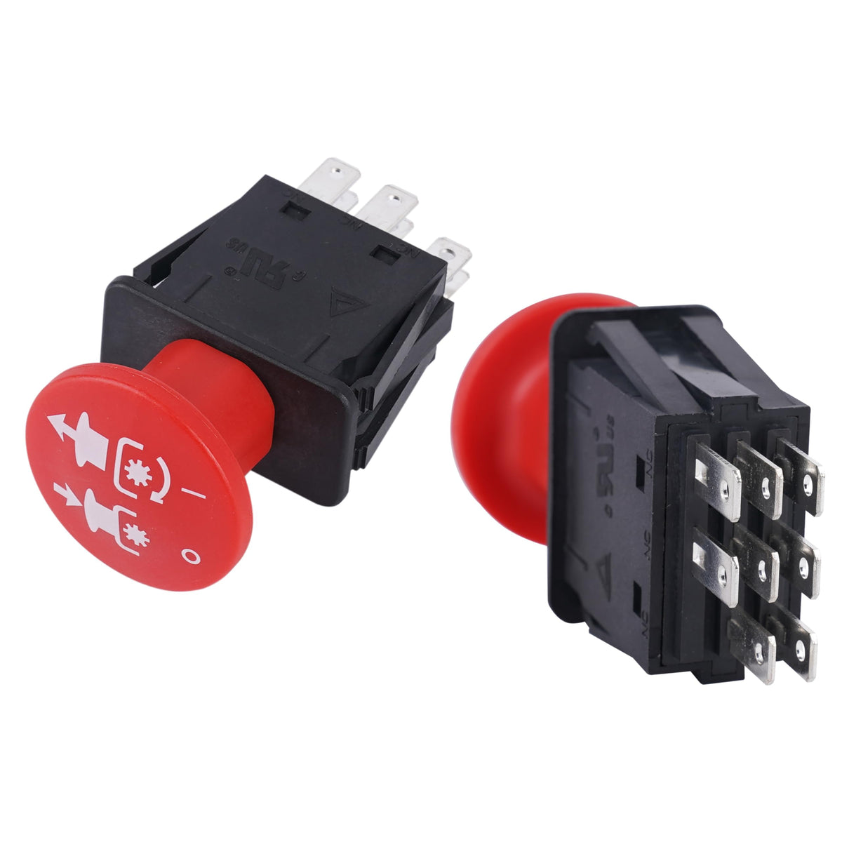 KBZ 8-terminal PTO switch side view highlighting robust terminals for durability.