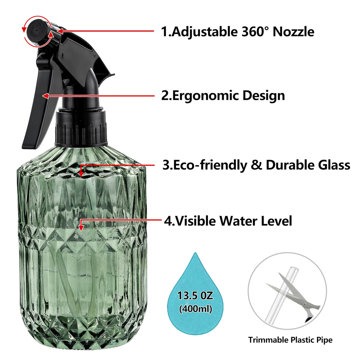 KCKHFA clear lead-free glass highlights durability and eco-friendly reusable design.