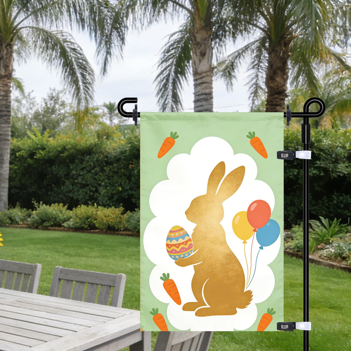 KCMOSGI easy installation aids porch or garden flag setups without tools.