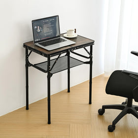 Kcmploro table with S hooks for hanging utensils and accessories