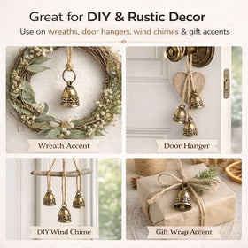 kcrygogo wind chime brass bells for DIY displays.