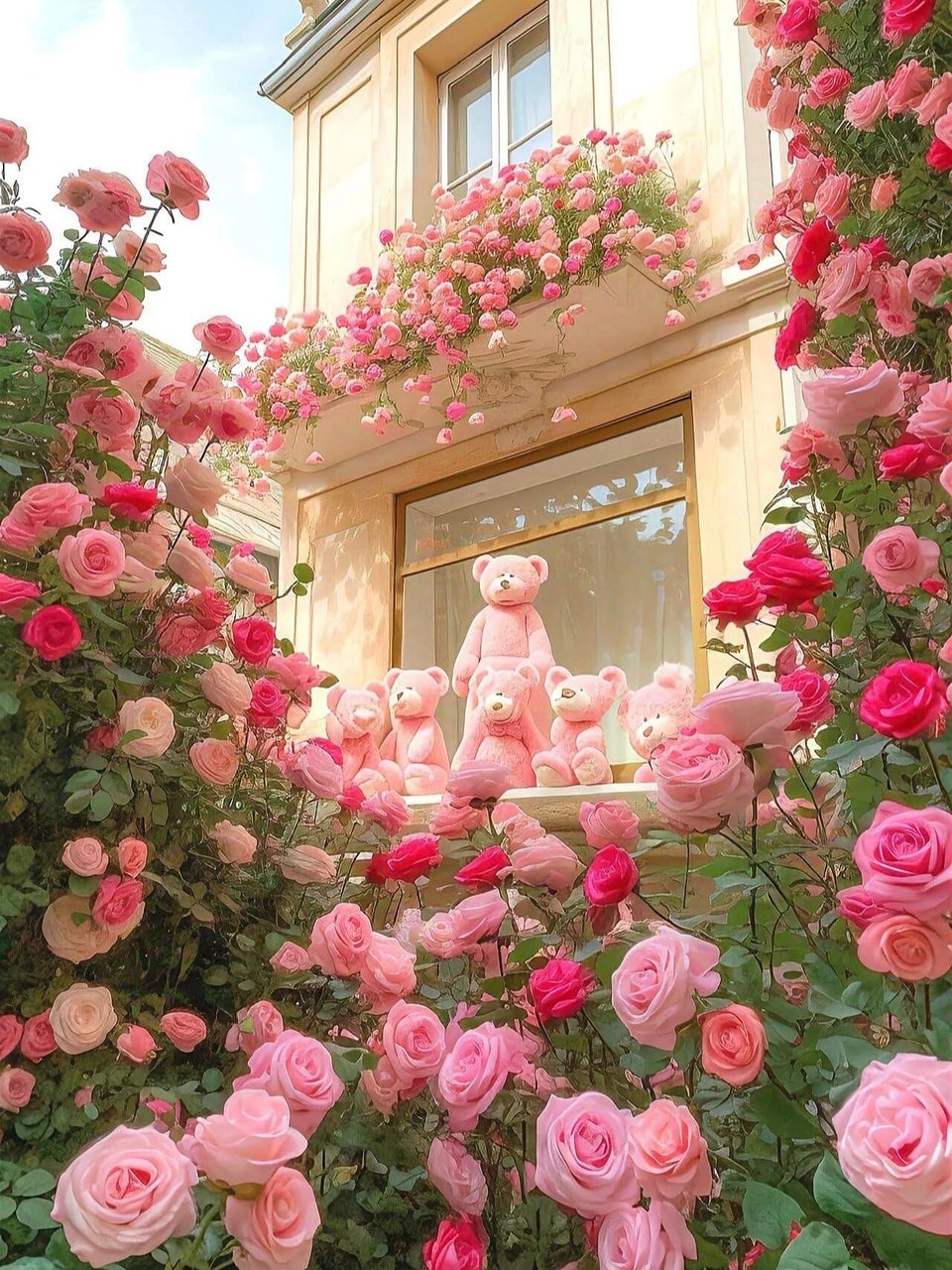 KCT GARDEN climbing rose seeds provide abundant vertical blooms for fences and arches.