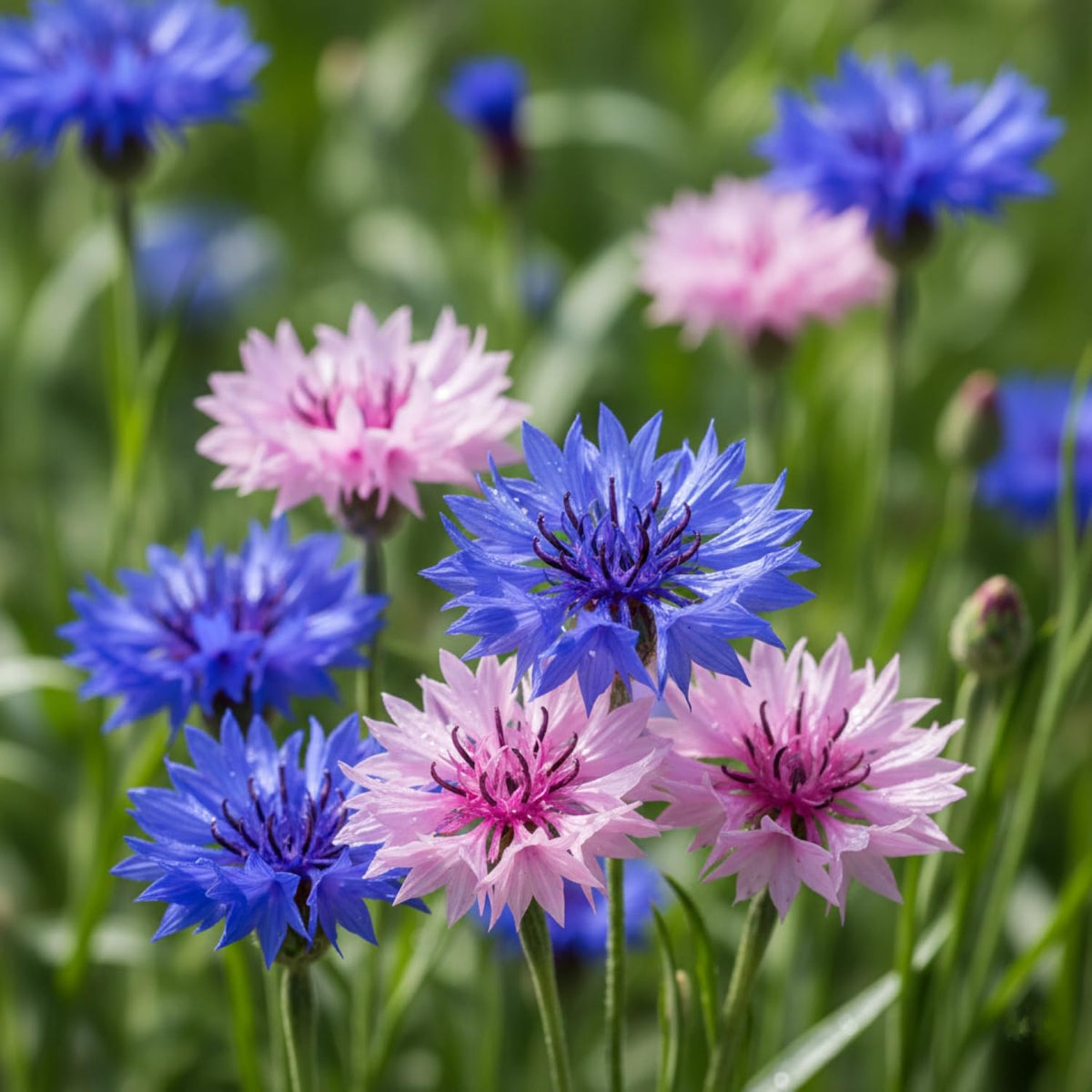 KCT GARDEN bachelor button seeds for blue blooms in bouquets