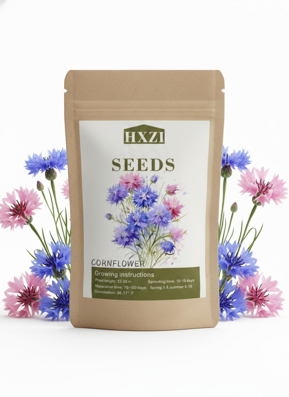 KCT GARDEN cornflower seeds yielding blue blooms for borders and meadows