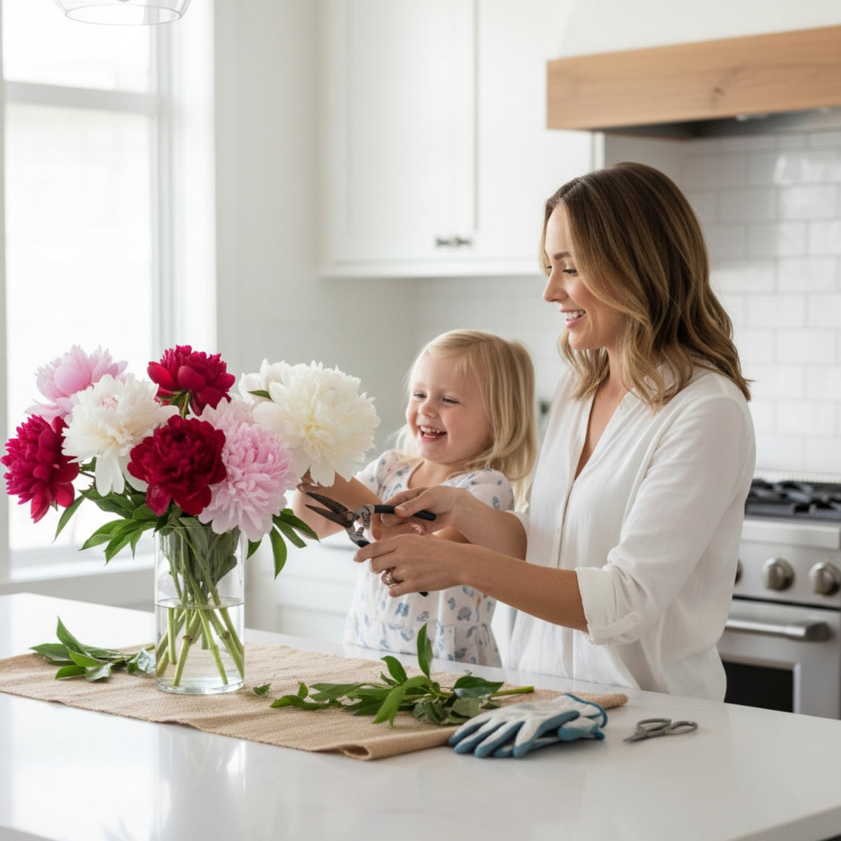 KCT GARDEN peonies for DIY floral arrangements and centerpieces.