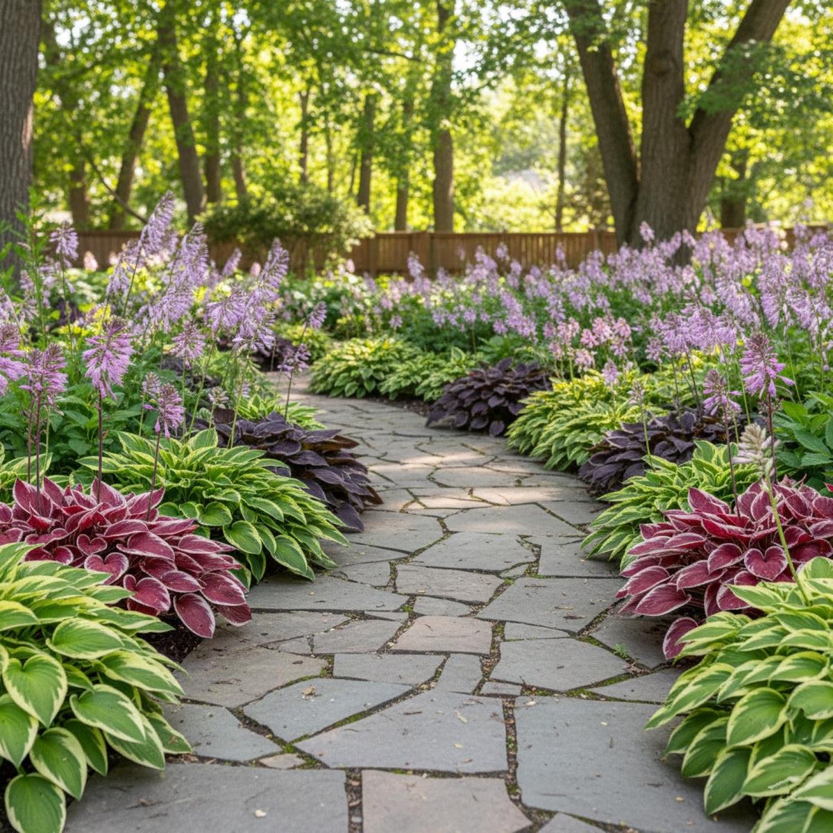 KCT GARDEN hosta seeds white variegation enhances leaf interest.