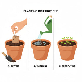 KCT GARDEN self-seeding blue flowers for future seasons