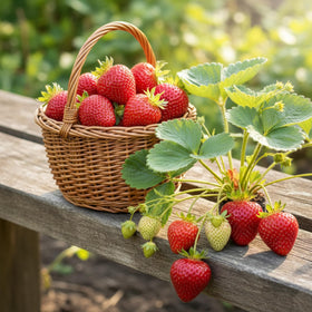 KCT GARDEN soaking strawberry seeds to boost germination readiness.