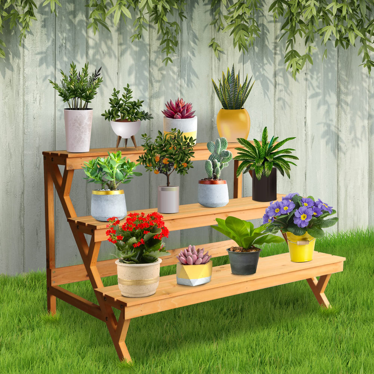 Kdgarden portable design makes moving plants between rooms or sunlit spots easy.