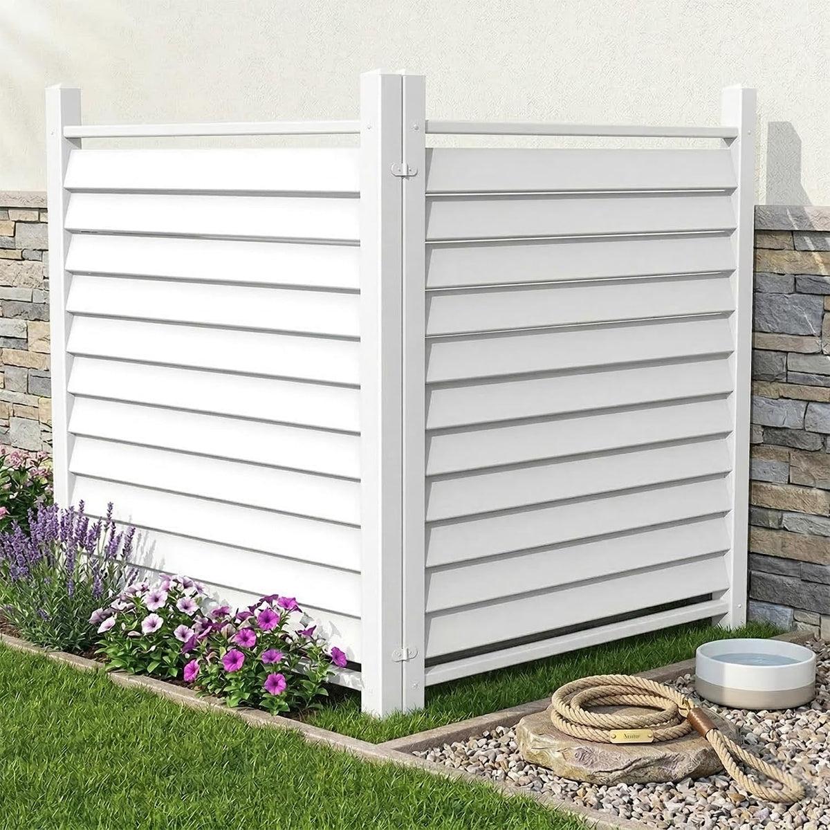 Kdgarden privacy fence panel assembly for outdoor setup.