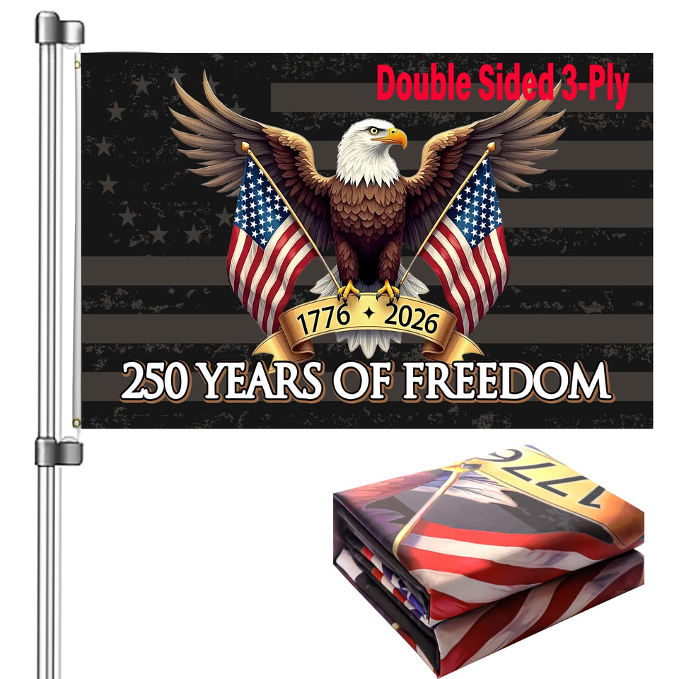 Keblo Betsy Ross flag front view with double-sided print for outdoor display.