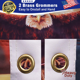 Keblo heavy-duty 3-ply construction flag with reinforced seams.