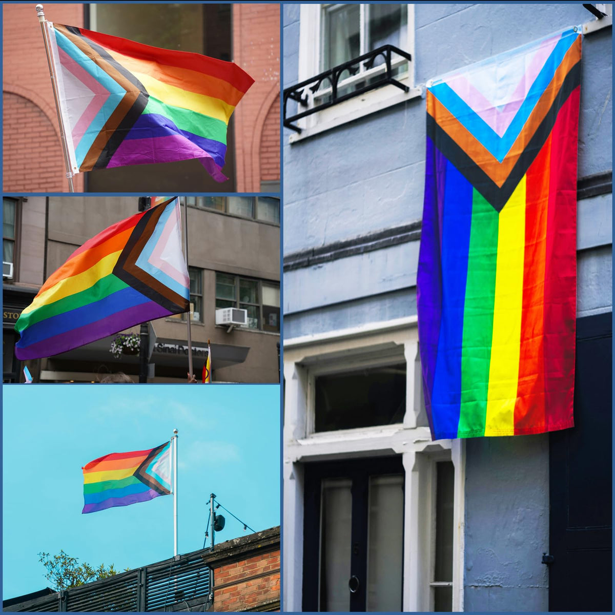 Keblo flag ready for outdoor patio or yard display
