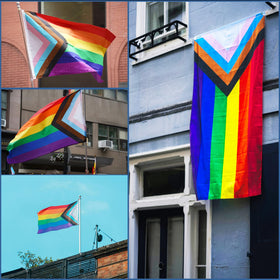 Keblo flag ready for outdoor patio or yard display