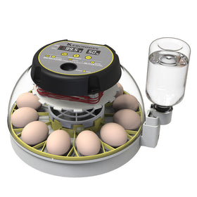 KEBONNIXS 12-egg incubator with humidity display for easy monitoring
