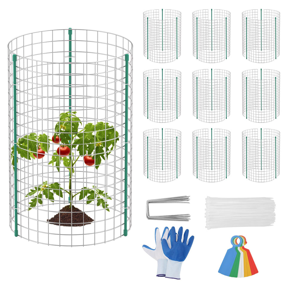 Kecaopdt plant protector mesh panel blocking animals and shielding seedlings.