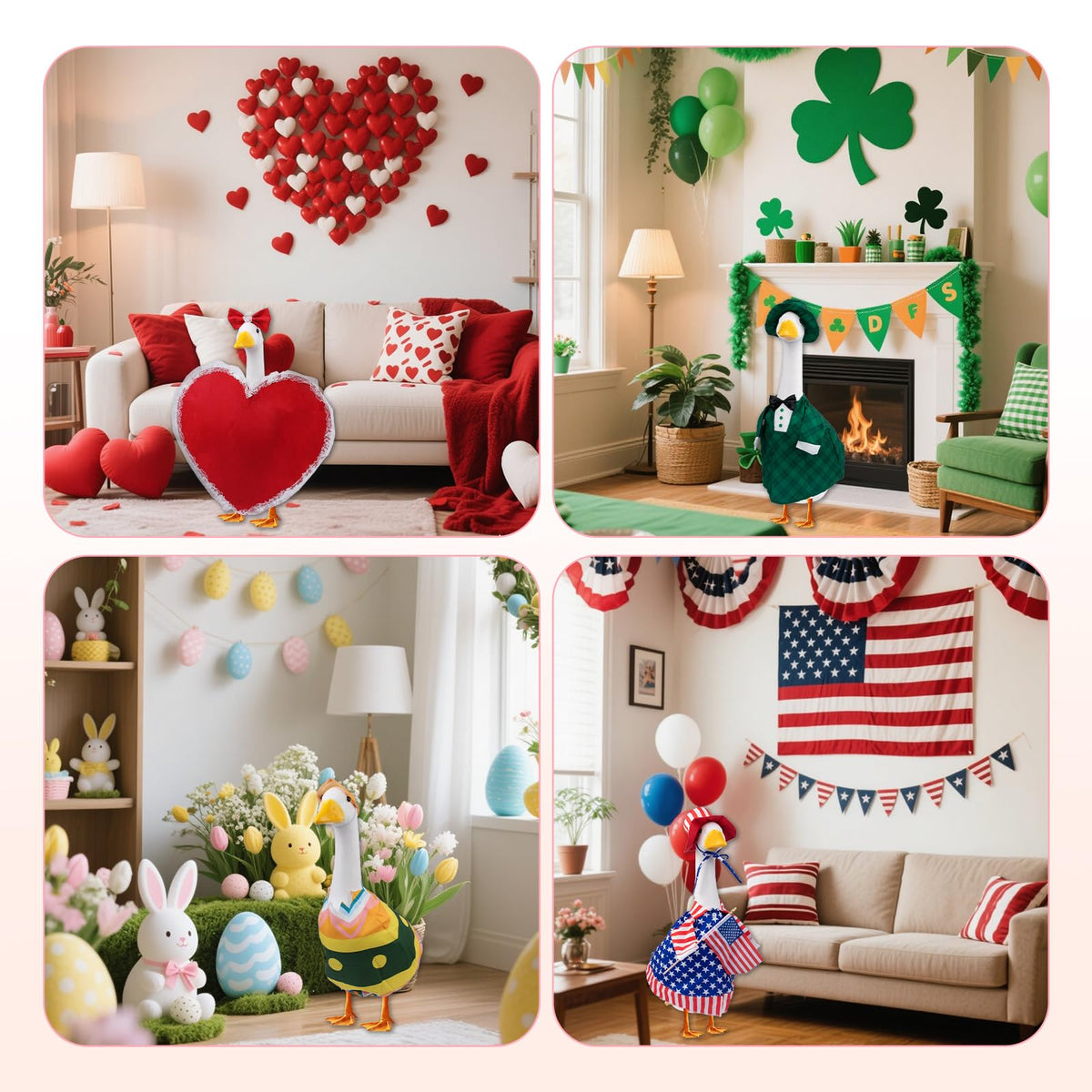 Kedaijin Easter goose costume adds cheerful flair for spring porches.